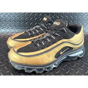 Nike Air Max 24/7 Metallic Gold Black 397252-015 Mens sneakers size 9